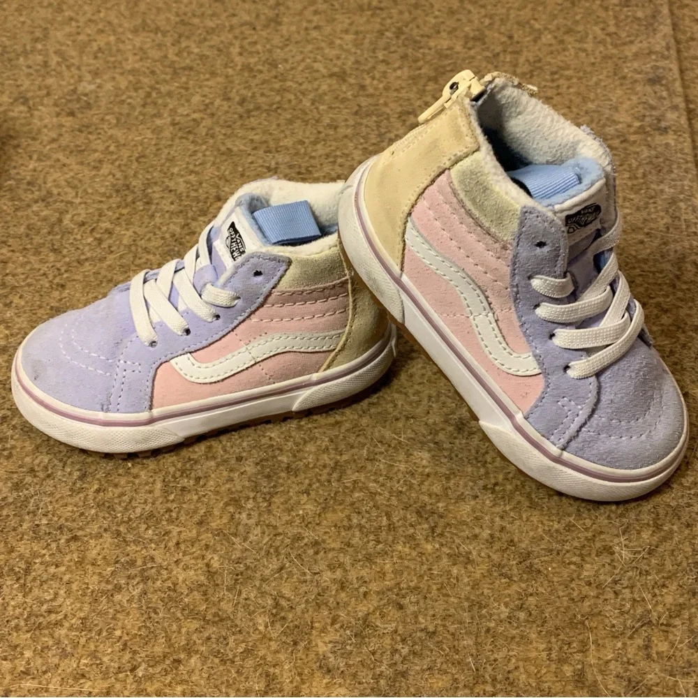 Vans Toddler Sk8-Hi Zip MTE-1 Pastel Block Sneakers Street Shoes Sz 6.5 - Picture 1 of 8